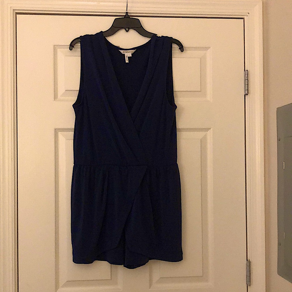 BCBGeneration Navy Romper Size L NWOT
